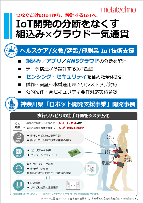 IoT開発の分断をなくす-組込み×クラウド一気通貫のパネル