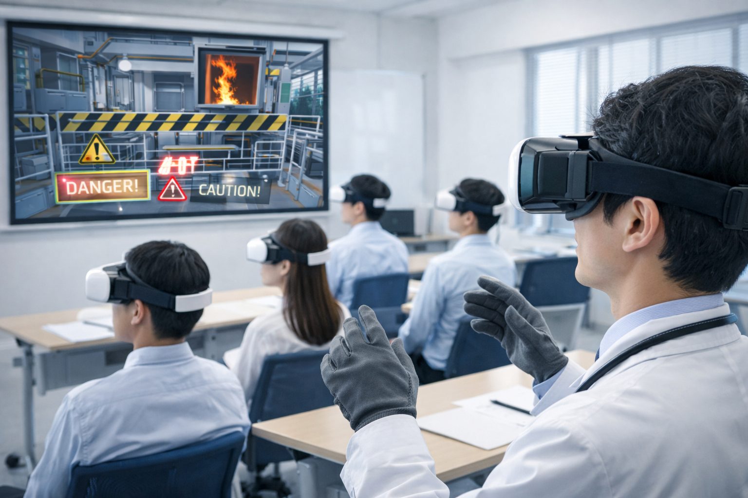 教育・研修向けXRソリューション - 体験型学習のイメージ