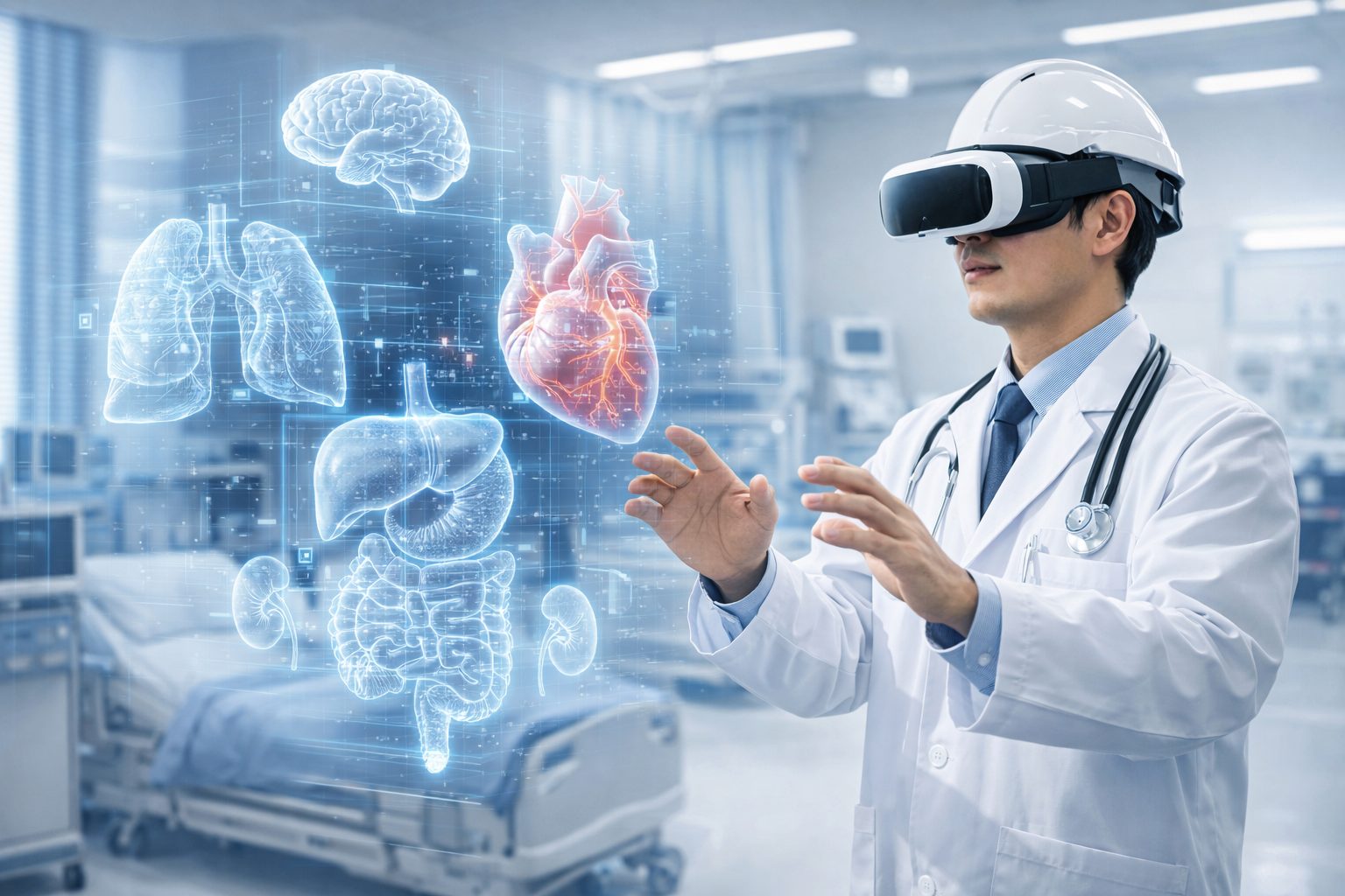 医療・ヘルスケア向けXRソリューション - 手術シミュレーションのイメージ