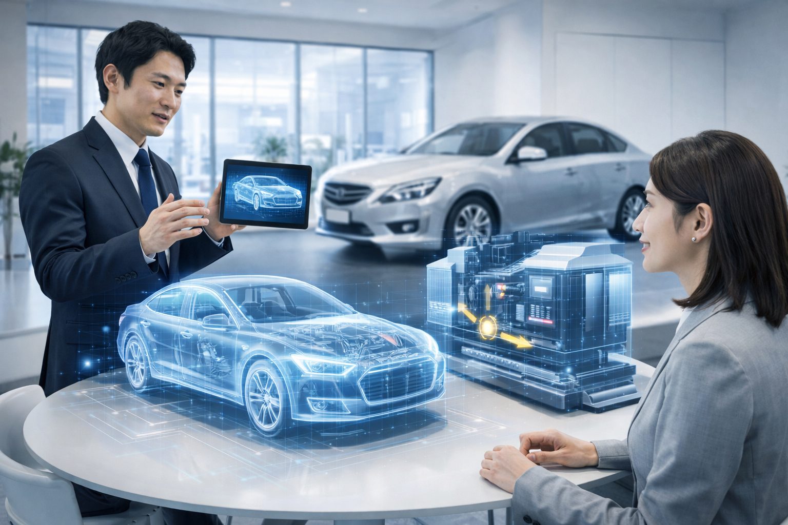 営業・プレゼン向けXRソリューション - バーチャルショールームのイメージ